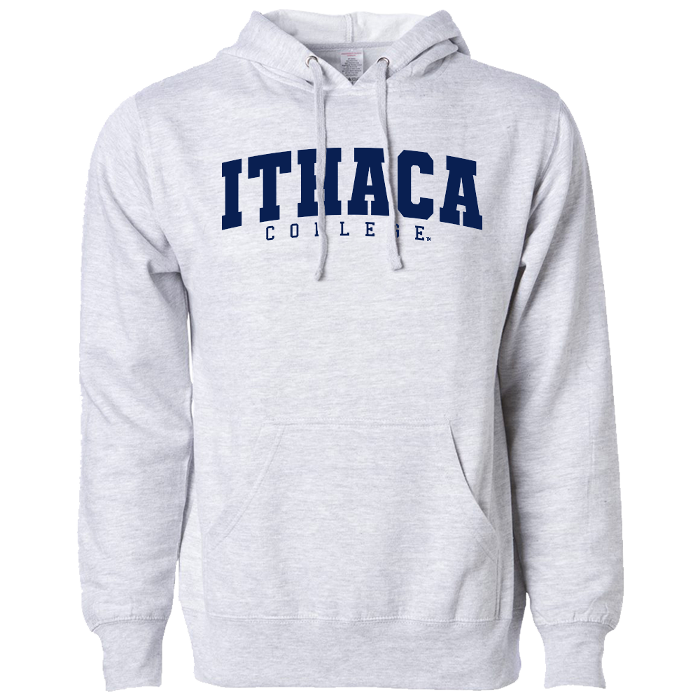 [SS4500-S-Grey Heather] Ithaca College Hoodie (S, Grey Heather)