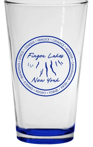Finger Lakes Pint Glass