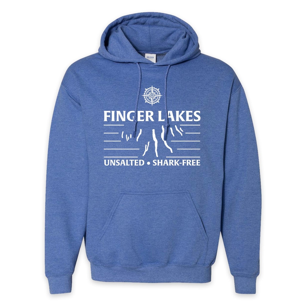 Finger Lakes Hoodie (Heather Royal, S)