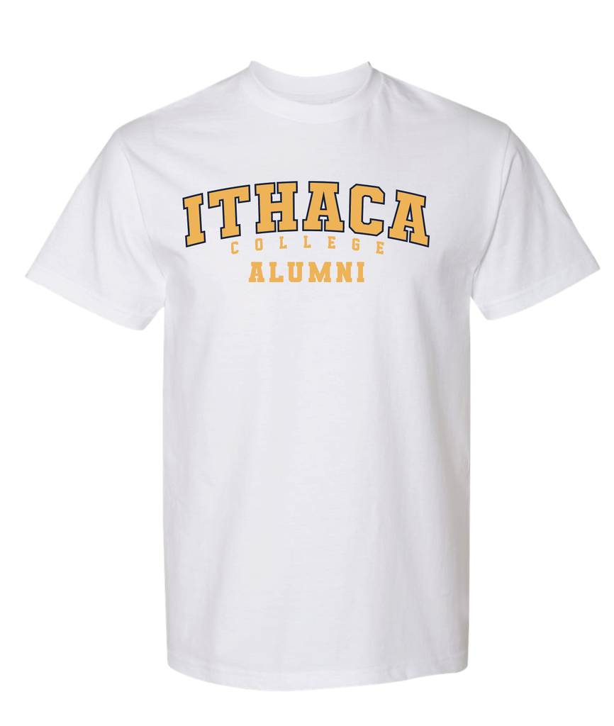[H000] Ithaca College Alumni T-shirt  (White, S)