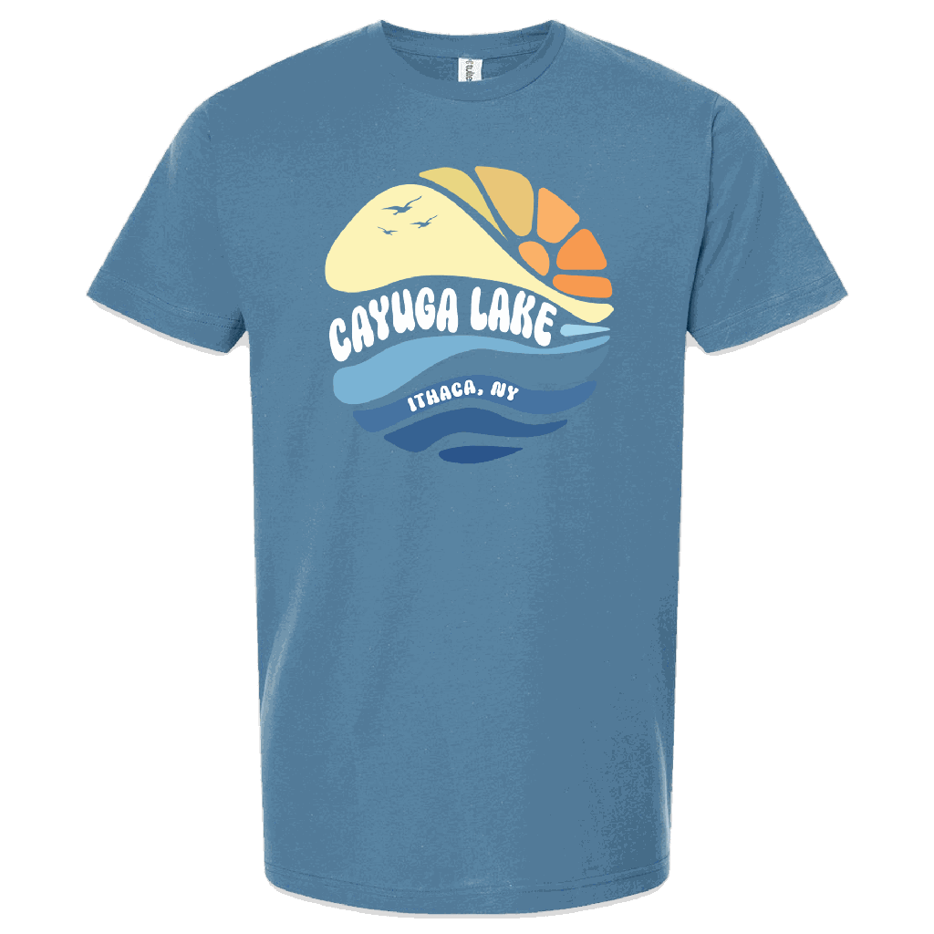 [502-S-Slate] Cayuga Lake T-Shirt (S, Slate)