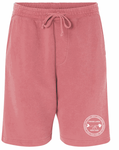 Ithaca Men's Sweat Shorts - Fish Bones Design