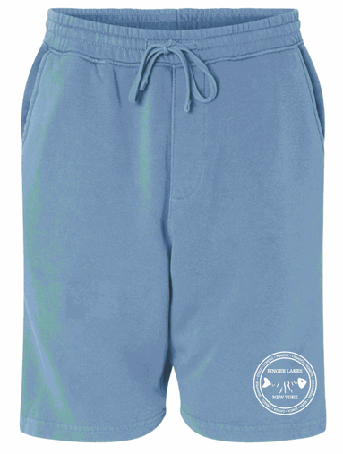 Ithaca Men's Sweat Shorts - Fish Bones Design